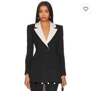Alice + Olivia Silvie Strong Shldr Blazer
